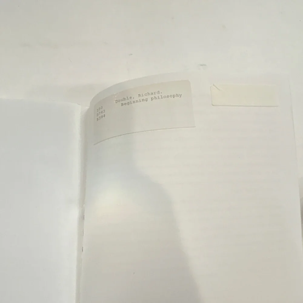 Oxford University Press BeginningPhilosophy Richard Double Paperback BeginnerEX